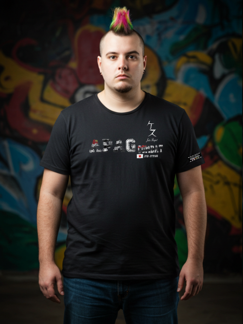 Camiseta Masculina Apag Combat Jiu-Jitsu - Preto