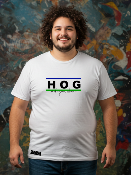 Camiseta HOG "Make Your Choice" - Branca Premium