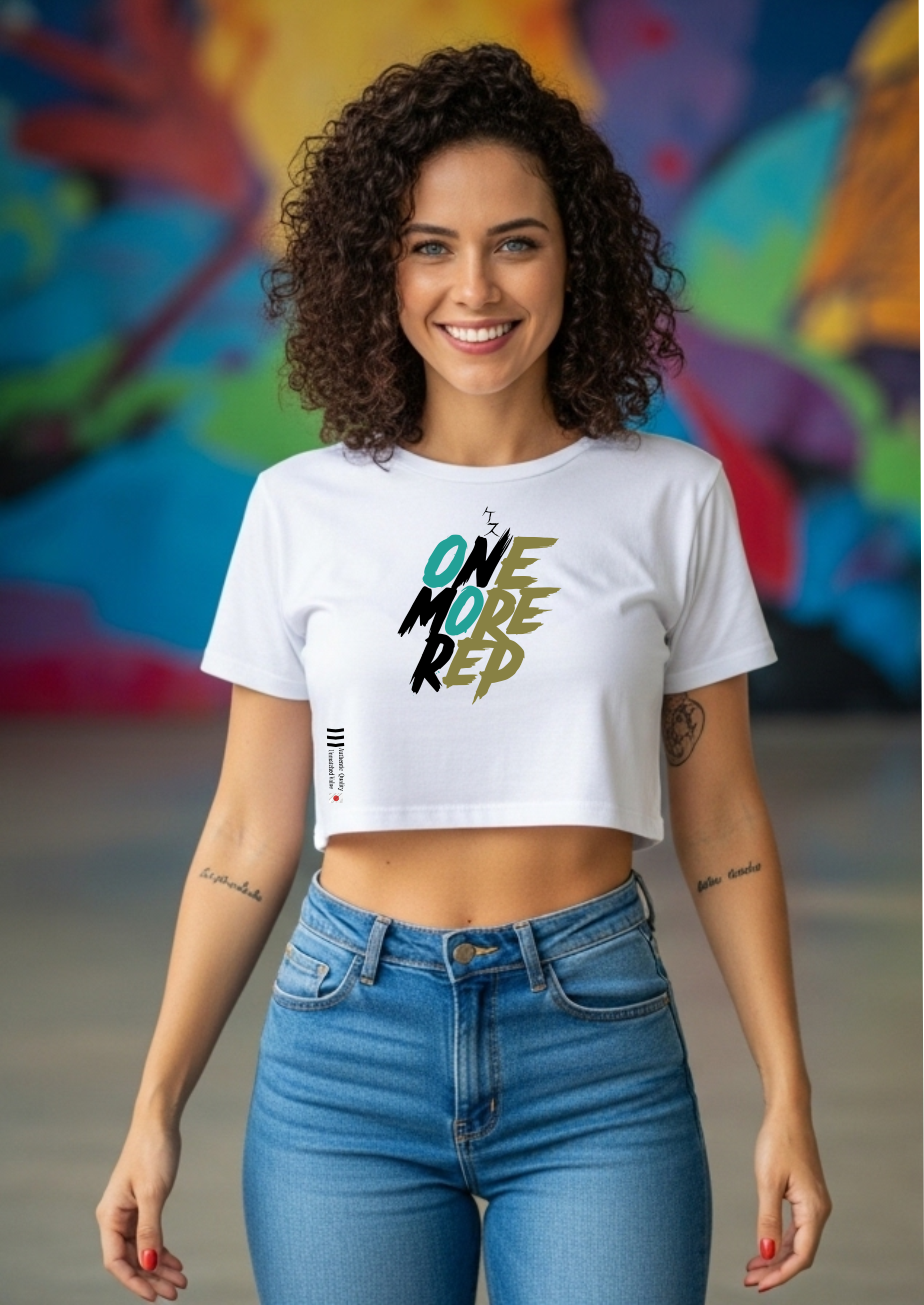 Cropped Feminino Branco One More Rep - APAG