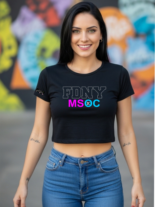 Cropped Feminino FDNY MSOC - PCMO