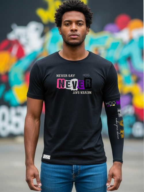 CAMISETA NEVER SAY NEVER - HOG -