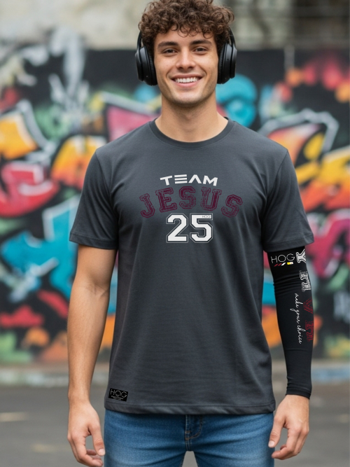 CAMISETA TEAM JESUS 25 - HOG - FÉ E ESTILO